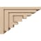 Ekena Millwork 7"W x 21"D x 14"H Classic Landon Rough Cedar Woodgrain TimberThane Corbel, Primed Tan CORUR07X21X14LANRCPR - alternate 3
